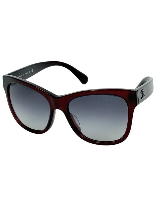 Chanel Sunglasses CC Logo Gradient Eyewear Acetate Bordeaux